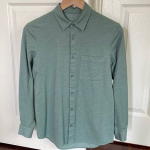 Lululemon Green Button Down shirt